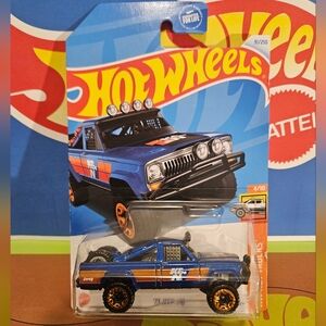 HotWheels '73 Jeep J10 Blue Off-Road Truck